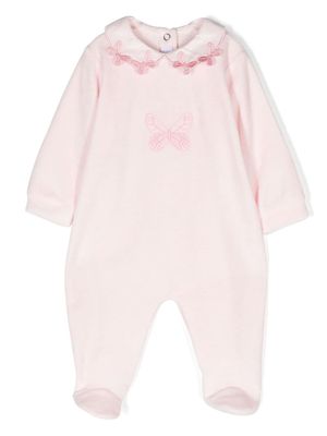 Siola butterfly-embroidered long-sleeved pyjamas - Pink