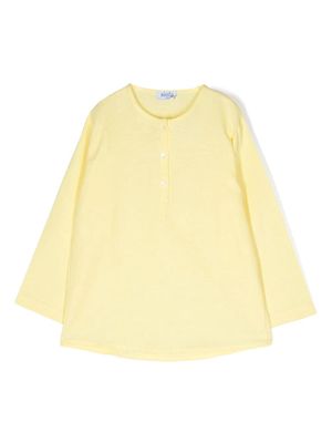 Siola button fly long-sleeve top - Yellow