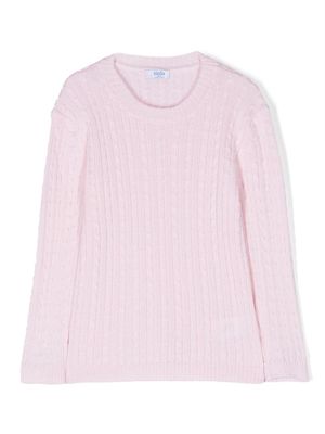 Siola cable-knit merino jumper - Pink
