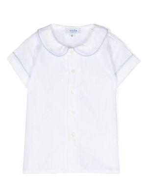 Siola contrasting-trim shirt - White