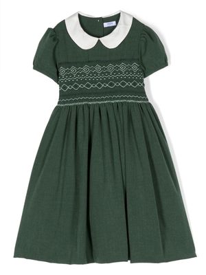 Siola embroidered cotton dress - Green