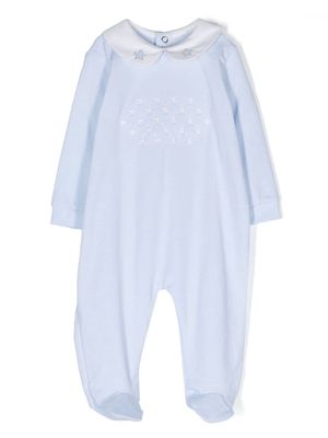 Siola embroidered-motif pajamas - Blue