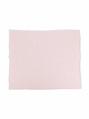 Siola knitted cotton blanket - Pink