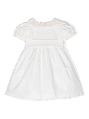 Siola ruffle-detail cotton dress - White
