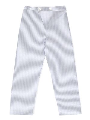 Siola striped straight-leg trousers - Blue