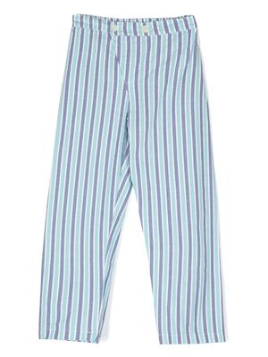 Siola vertical stripe pyjama pants - Blue