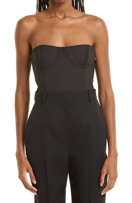 SIR Esther Strapless Bustier Top in Black