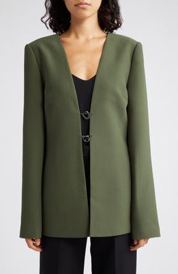SIR Gilles Toggle Accent Blazer in Olive