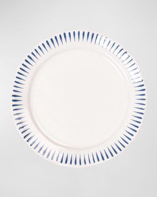 Sitio Stripe Delft Blue Side Cocktail Plate