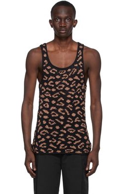 Situationist Black Cotton Tank Top