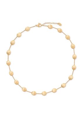 Siviglia 18K Yellow Gold Large Bead Station Necklace/17.5"