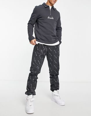 Sixth June all over reflective sweatpants in black
