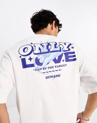 Sixth June only love t-shirt in white