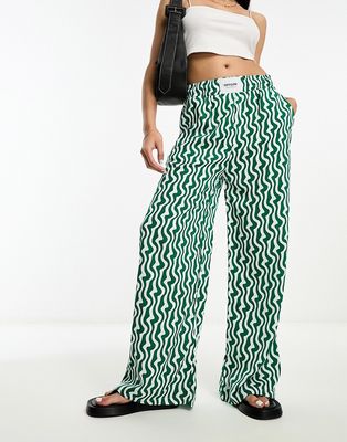 Sixth June printed pants in green