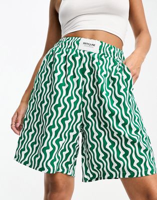 Sixth June printed shorts in green - part of a set