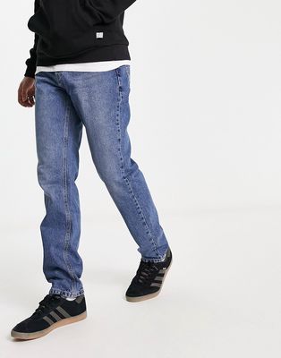 Sixth June relaxed tapered fit jeans in light blue wash