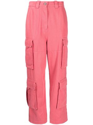 SJYP high-waist cargo trousers - Pink