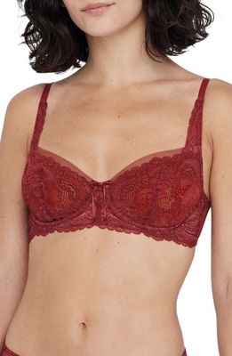 Skarlett Blue Minx Balconette Bra in Heart/Rose