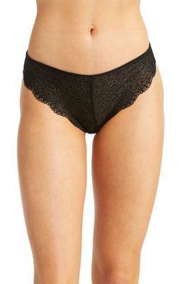 Skarlett Blue Rouse Lace Thong in Black