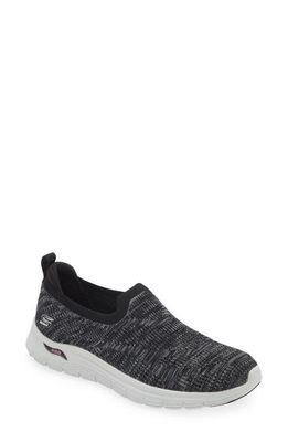 SKECHERS Arch Fit Vista - Inspiration Knit Slip-On Sneaker in Black/Pink