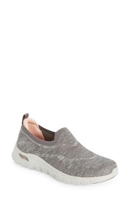 SKECHERS Arch Fit Vista - Inspiration Knit Slip-On Sneaker in Taupe