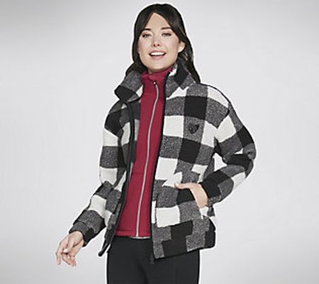 Skechers BOBS Huggable Printed Sherpa Full Zip Jacket
