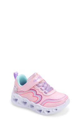 SKECHERS Kids' Heart Lights Light-Up Sneaker in Light Pink/Multi