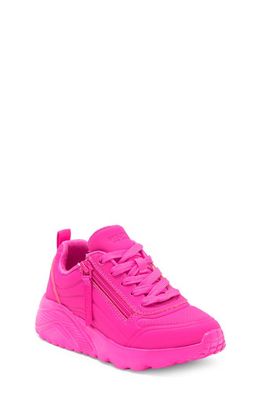SKECHERS Kids' Uno Lite Sneaker in Hot Pink