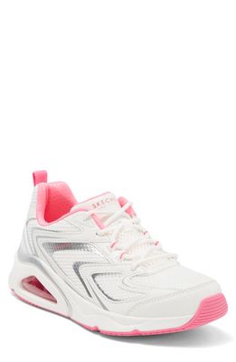 SKECHERS Tres-Air Sneaker in White/Pink