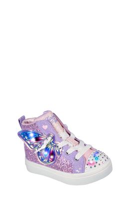 SKECHERS Twinkle Toes® Twi-Lites 2.0 Butterfly Wishes Light-Up High Top Sneaker in Lavender