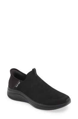 SKECHERS Ultra Flex 3.0 Smooth Step Slip-On Sneaker in Black