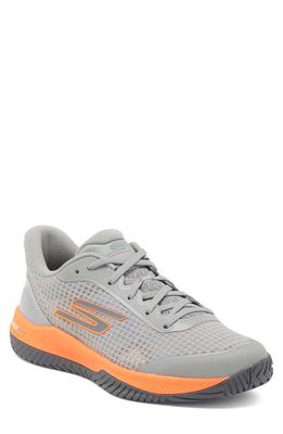 SKECHERS Viper Court Pro Pickleball Sneaker in Gray/Orange 