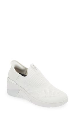 SKECHERS x Mark Nason A Wedge Crecent Knit Sneaker in White