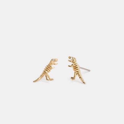 Skeletal Rexy Stud Earrings