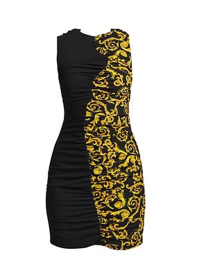 Sketch Couture Print Ruched Minidress