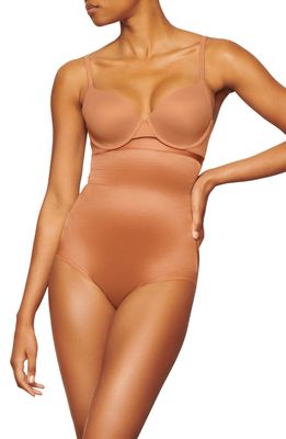 SKIMS Barely There Shapewear High Waist Briefs in Bronze