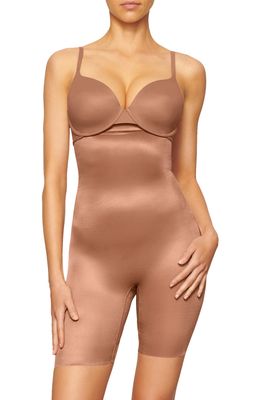 SKIMS Barely There Shapewear Mid Thigh Shorts in Sienna