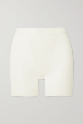 Skims - Boyfriend Stretch-modal And Cotton-blend Jersey Boxer Shorts - Marble
