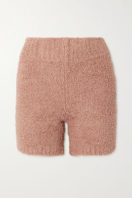 Skims - Cozy Knit Bouclé Shorts - Rose Clay