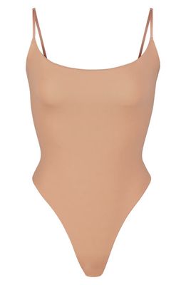 SKIMS Fits Everybody Camisole Thong Bodysuit in Ochre