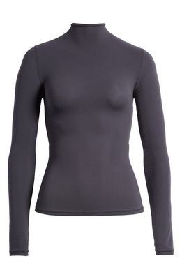 SKIMS Fits Everybody Funnel Neck Top in Graphite