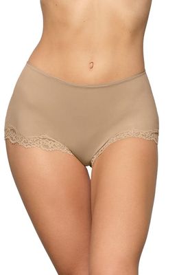 SKIMS Fits Everybody Lace Boyshorts in Clay