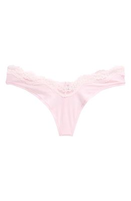 SKIMS Fits Everybody Lace Thong in Cherry Blossom Multi