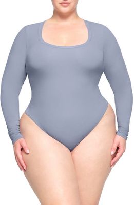 SKIMS Fits Everybody Long Sleeve Bodysuit in Slate