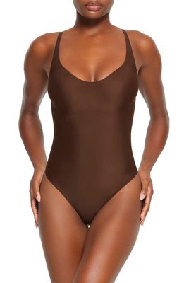 SKIMS Foundations Molded Cup Bodysuit in Cocoa