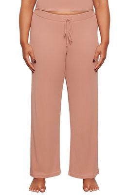 SKIMS Lounge Sleep Pants in Rose Clay