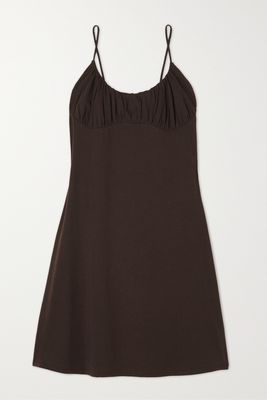 Skin - Olivera Organic Pima Cotton-jersey Nightdress - Brown