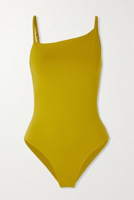 Skin - The Lucie Asymmetric Swimsuit - Green