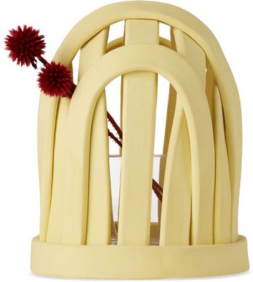SKINNY SSENSE Exclusive Yellow Ikebana Cage Vase