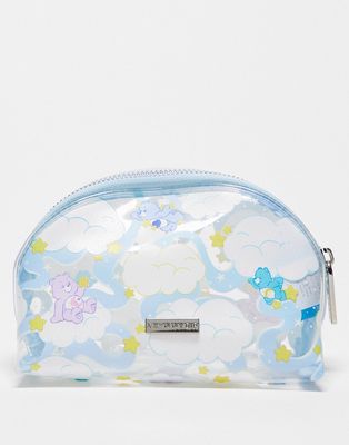 Skinnydip x Care Bears crescent make-up bag in blue and purple-Multi
